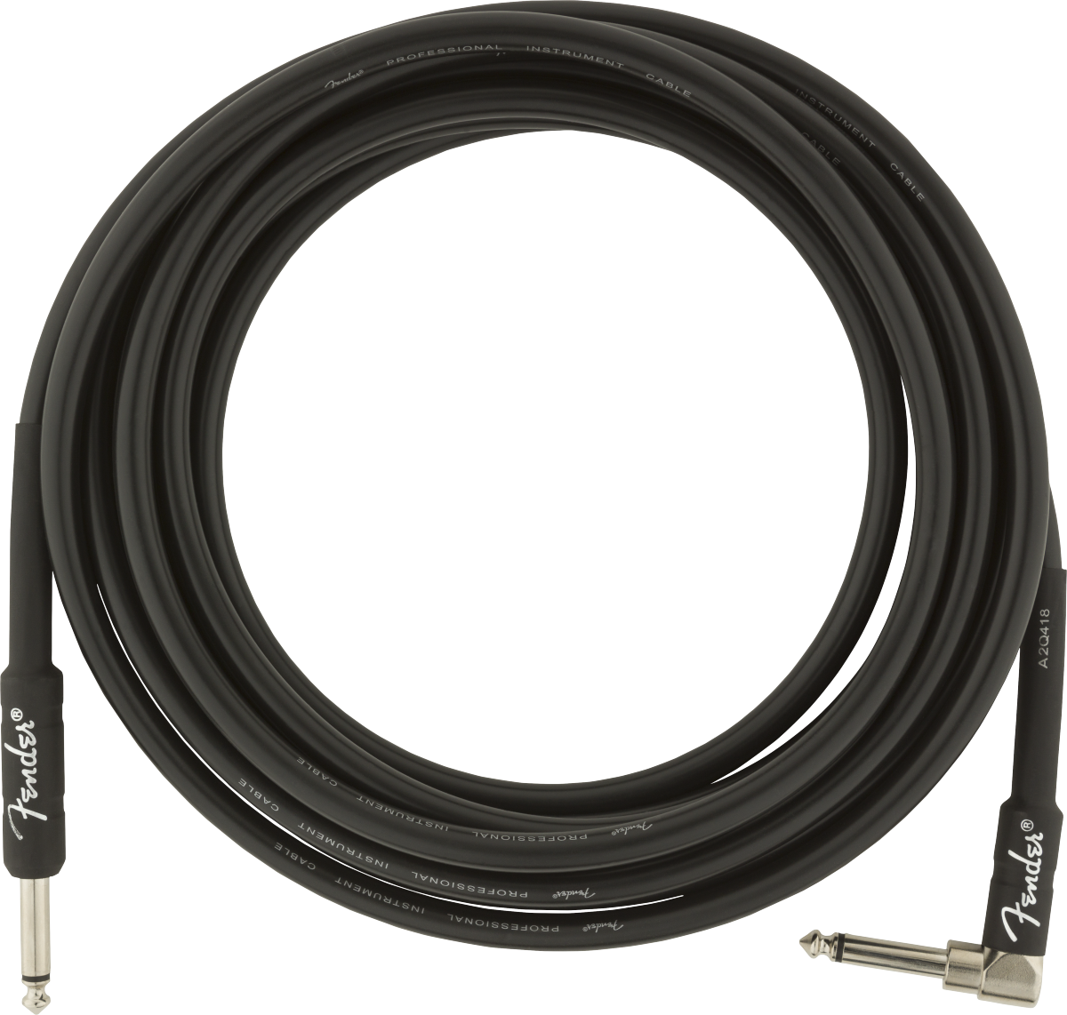 Fender | 15ft Professional Series Cable Straight/Angled - Black