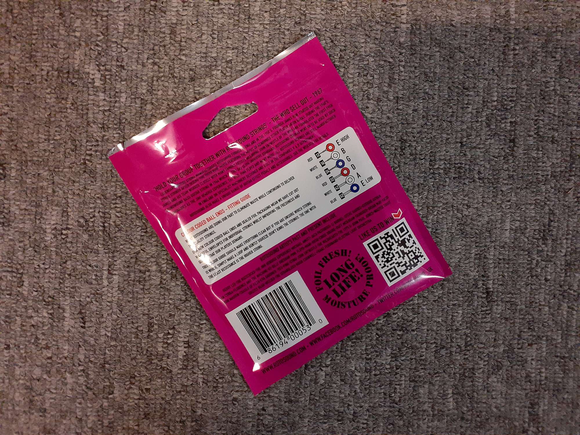 Rotosound Strings - Nickel on Steel Electric Guitar Strings (12/52) - Image 2