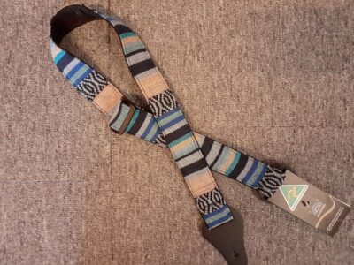 Colonial Leather - Rasta Rag Ukulele Strap (Aqua)