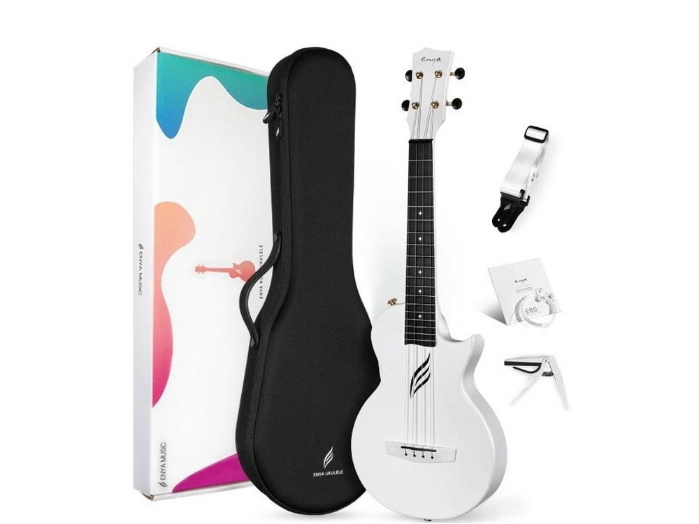 Enya Nova U Pro Carbon Tenor Ukulele - White