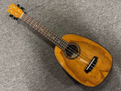 Pineapple Shaped Tenor Ukulele - Spalted Mango | Ohana