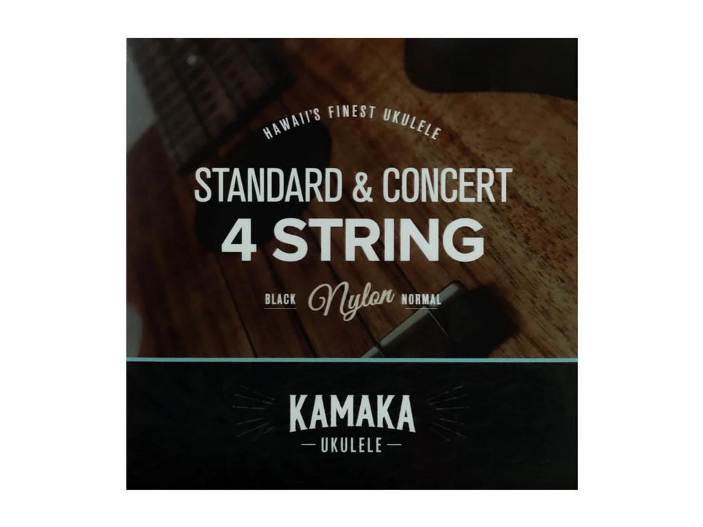 Concert and Soprano Ukulele Strings - Black Nylon | Kamaka
