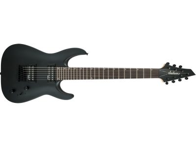 JS Series Dinky Arch Top 7 String, Amaranth Fingerboard, Satin Black | Jackson