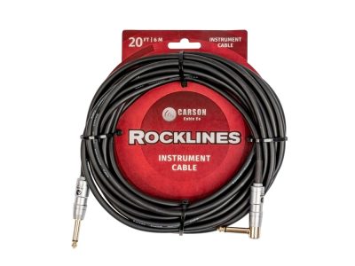 Guitar Cable- Straight to Right 20ft | Carson Rocklines