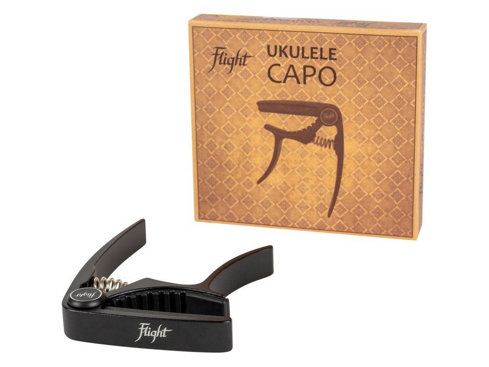 FLIGHT ALUMINIUM UKULELE CAPO BLACK | Flight