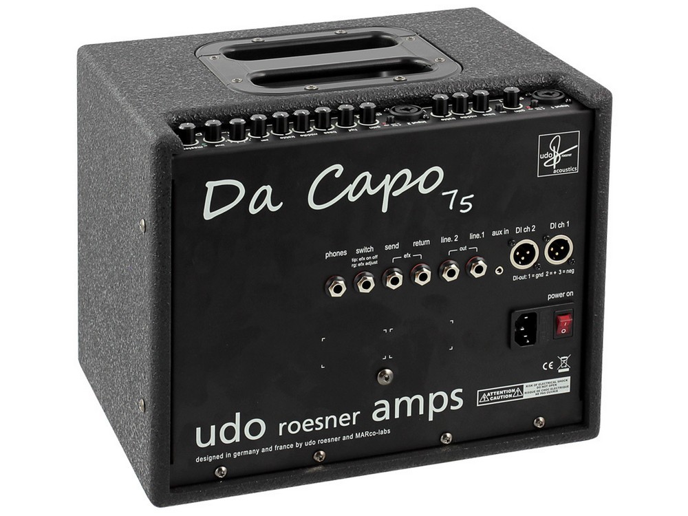 Acoustic Amp-Black 75W | Udo Roesner Amps Da Capo - Image 2