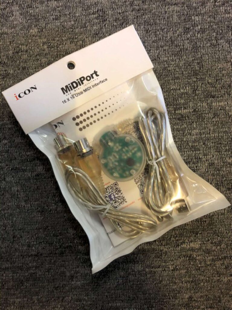 MiDiPort USB Interface 1-in/1-out 16X16 Midi Channels | ICON