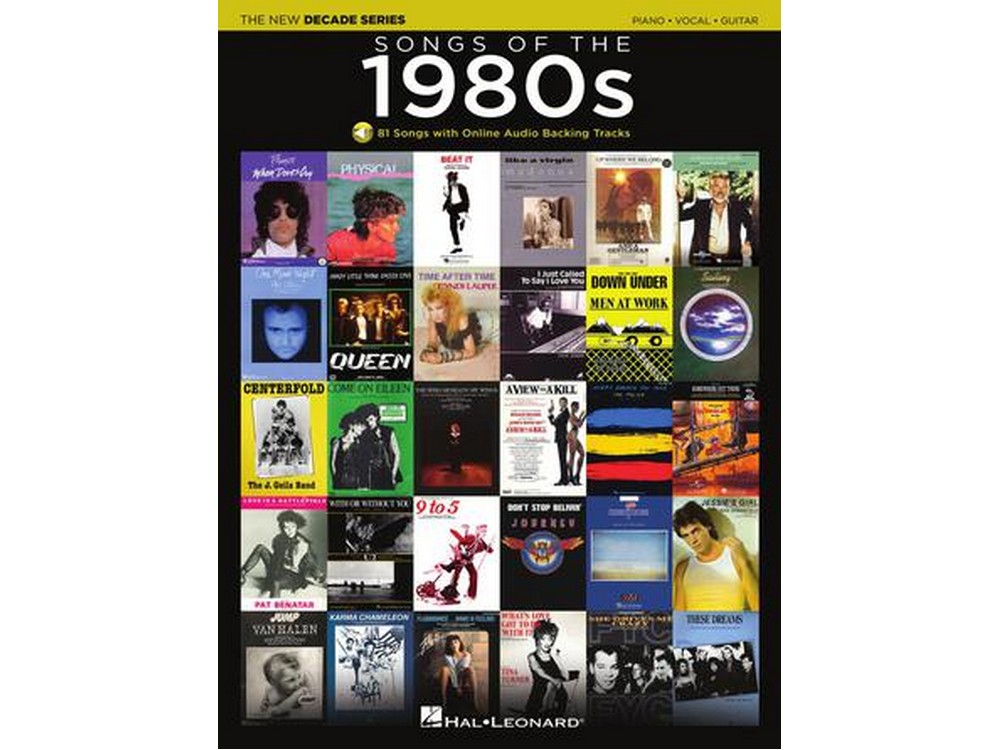 Songs of the 1980s The New Decade Series with Online Play-Along Backing Tracks | Hal Leonard
