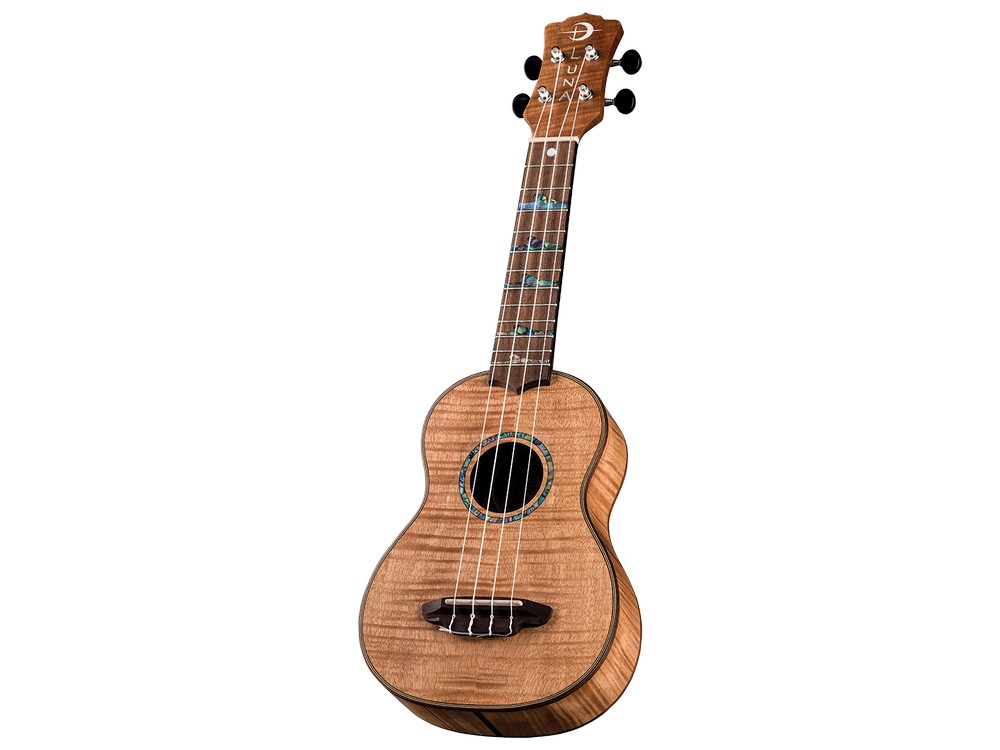 Uke High Tide Exotic Mahogany Soprano with Gigbag | Luna - Image 3