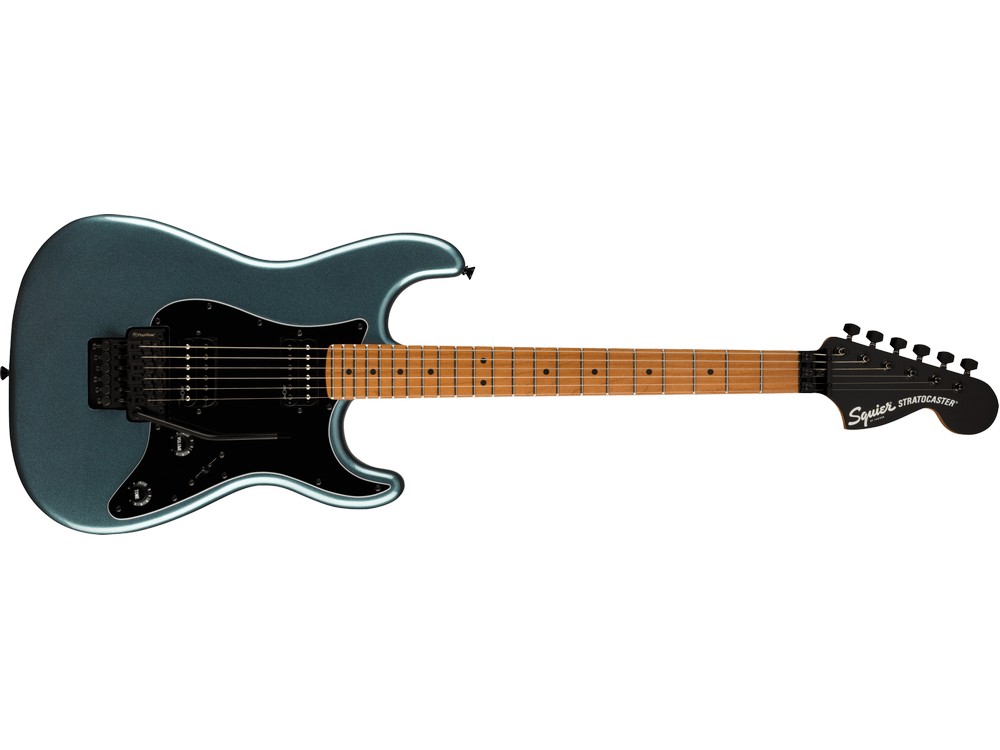 Contemporary Stratocaster® HH FR, Roasted Maple Fingerboard, Black Pickguard, Gunmetal Metallic | Fender