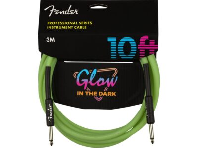 Professional Glow in the Dark Cable, Green, 10' | Fender