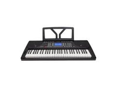 Crown 61-Key Touch Sensitive Multi-Function Electronic Portable Keyboard with USB (Black)