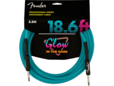 Professional Glow in the Dark Cable, Blue, 18.6' | Fender