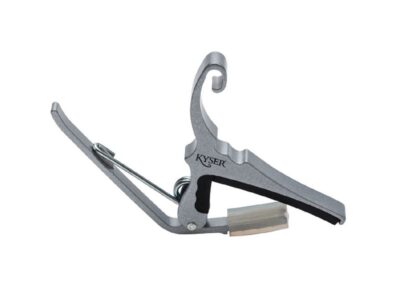 Quick-Change Silver Acoustic Guitar Capo | Kyser